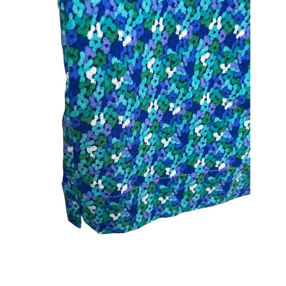 Soft Surroundings Blue Floral Cropped Pull On Pants Size PS Petite Small - Picture 5 of 12